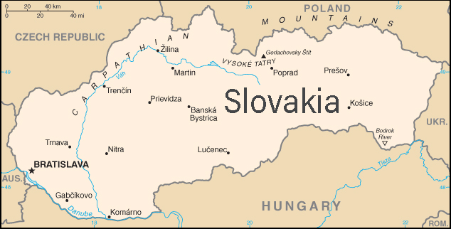 Slovakia map