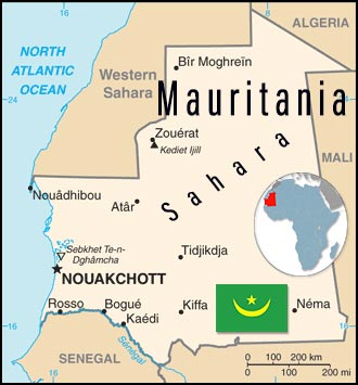 Mauritania map